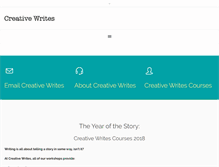 Tablet Screenshot of creativewrites.co.uk